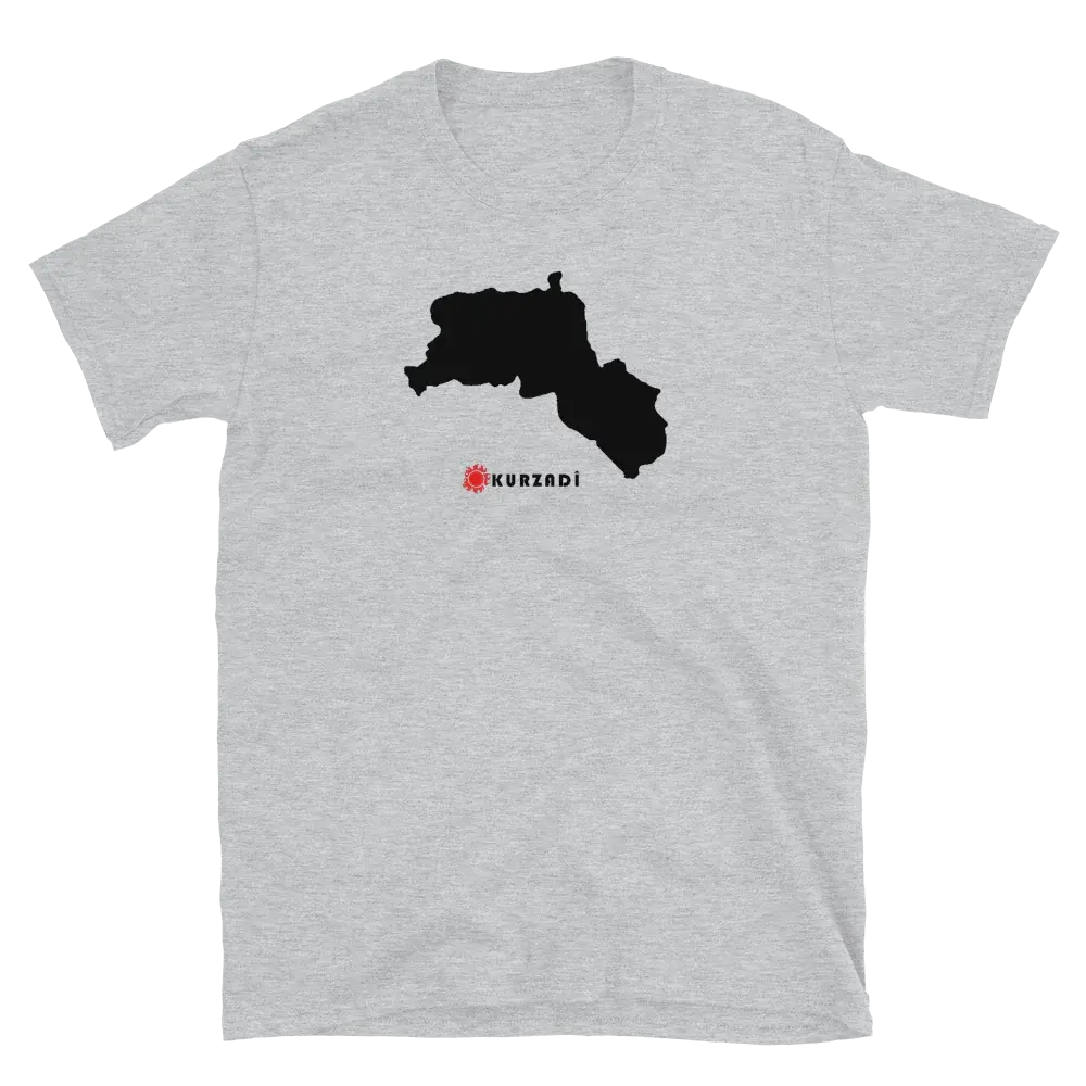 Kurdistan Landkarte -T-Shirt Kurdish Fanshop